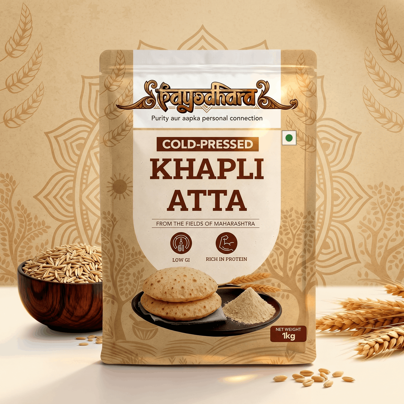 Khapli (Emmer) Wheat Atta