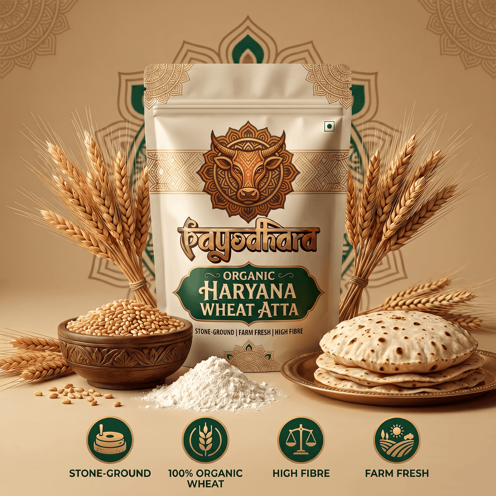Organic Haryana Wheat Atta